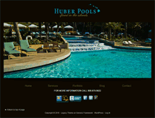 Tablet Screenshot of huberpools.com